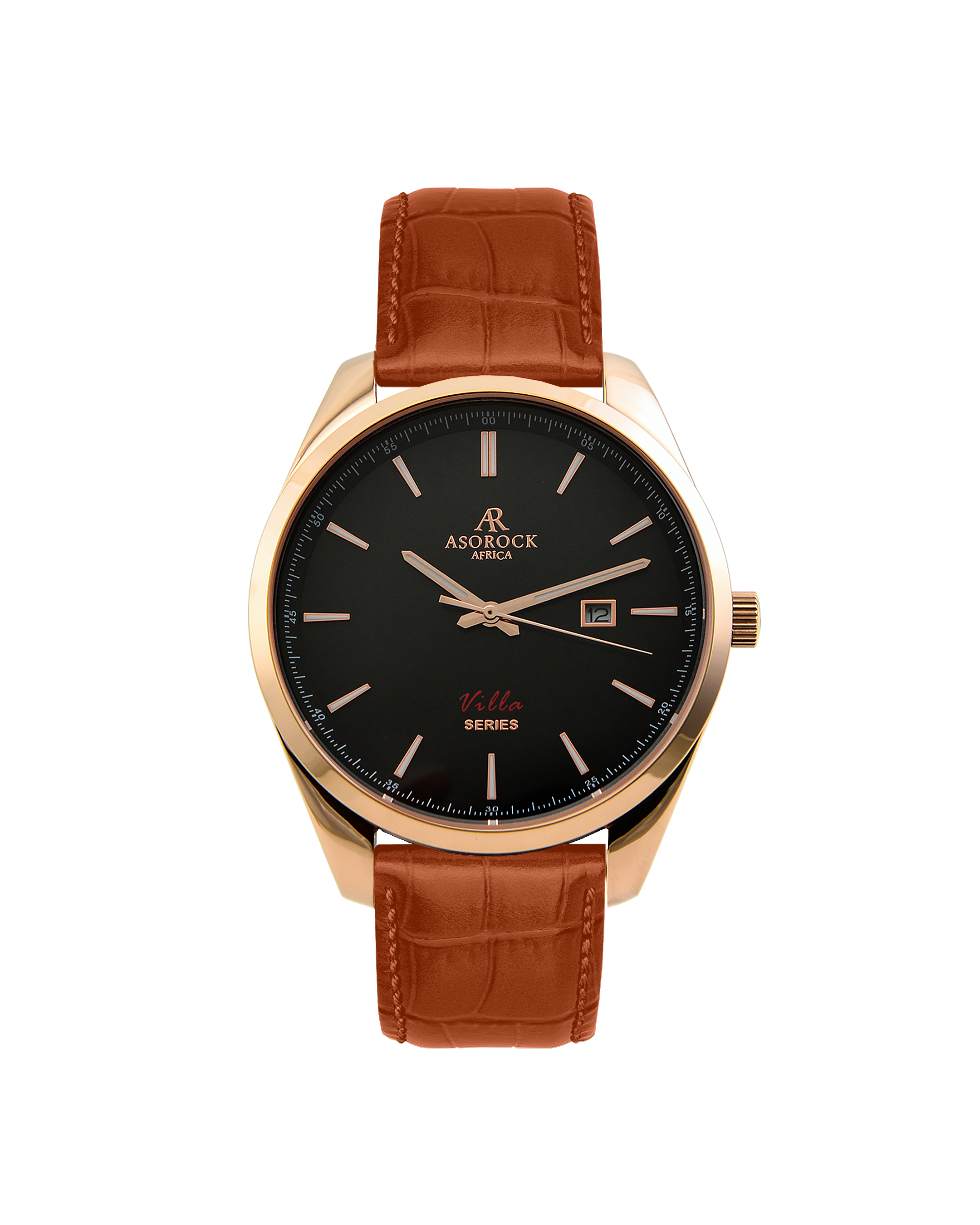 Villa Brown leather strap (select clasp)