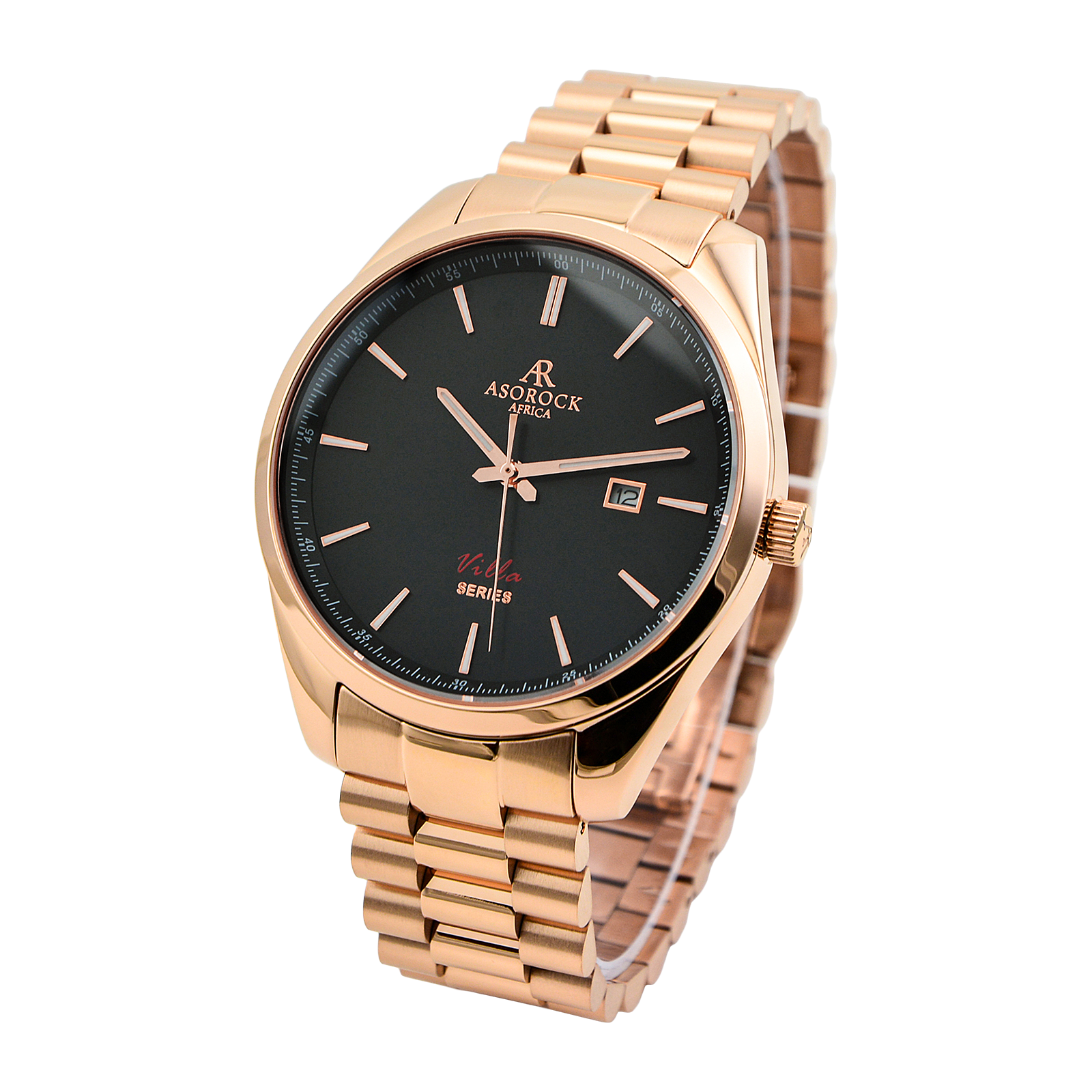 Rosegold/black villa