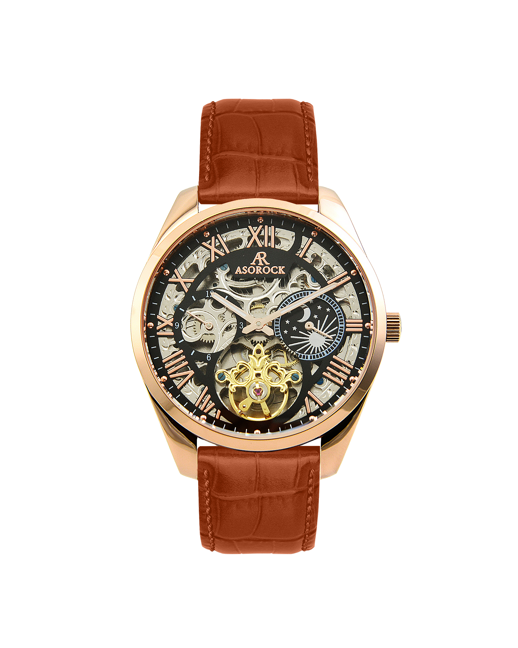 Villa Brown leather strap (select clasp)