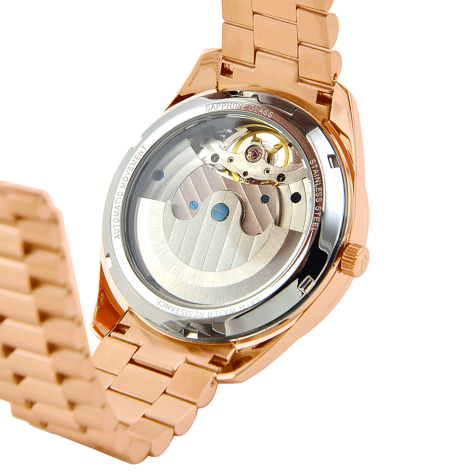Rosegold/Black Villa Automatic Tourbillon