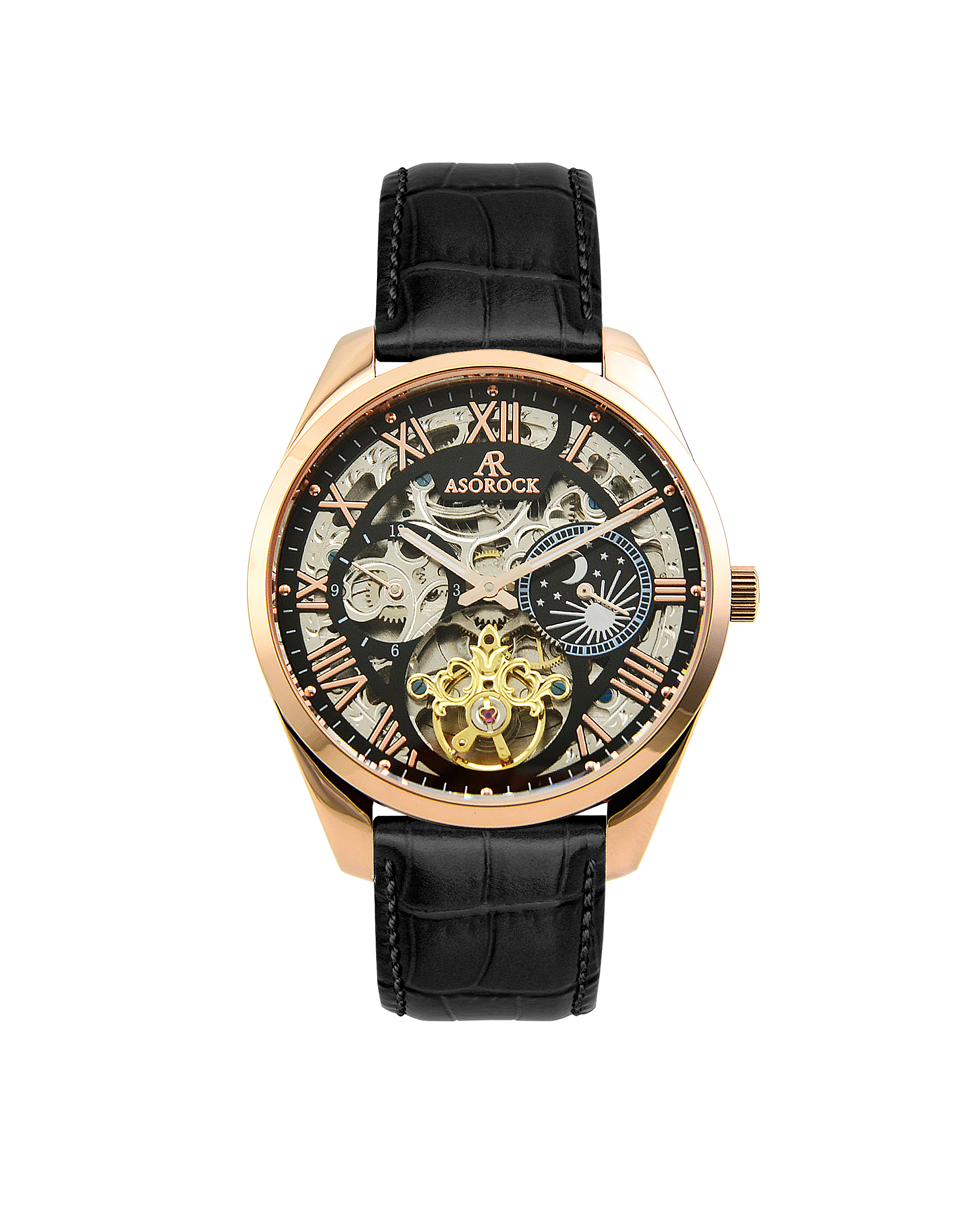 Villa black leather strap (select clasp)