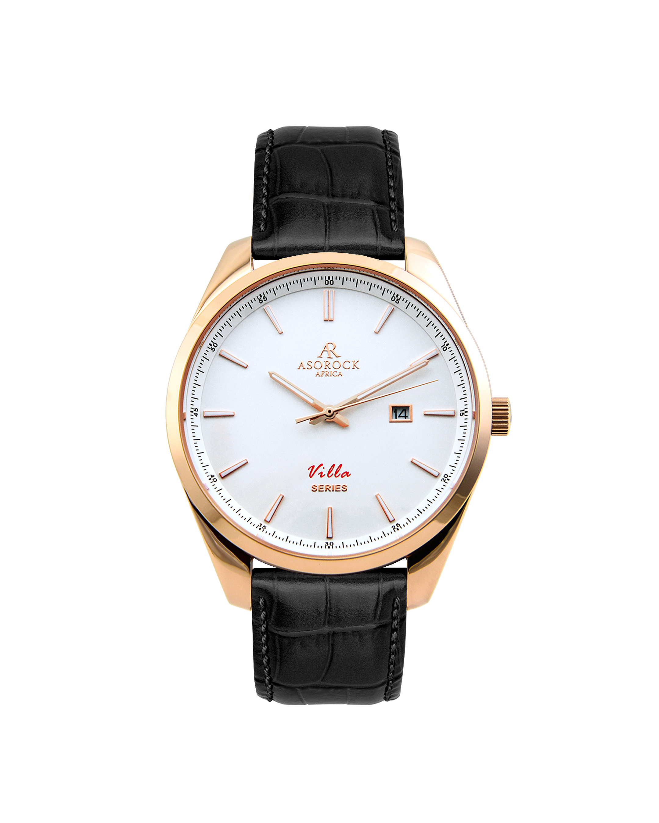 Villa black leather strap (select clasp)