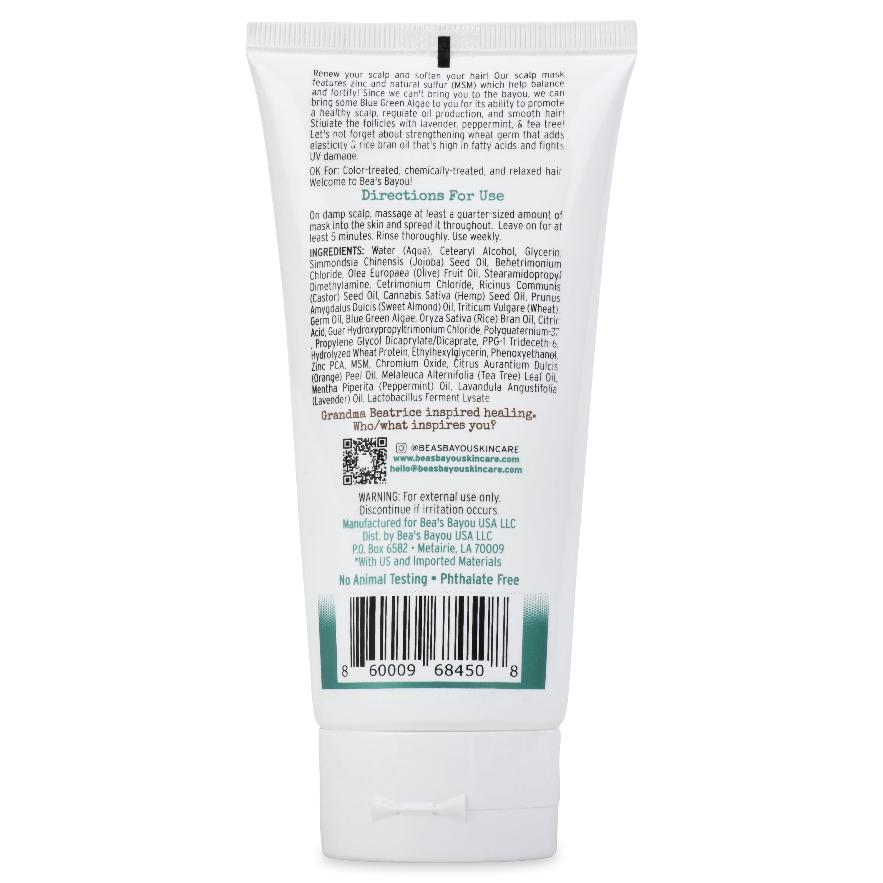 Calming Zinc & Algae Scalp Reset Mask | Sensitive, Flaky Skin