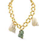 Desirita Necklace | Sound of Salt, Brass & Trumpet Shell