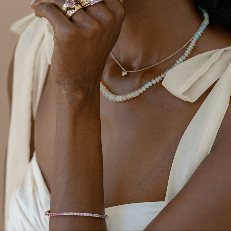 Sapphire Rainbow Flex Bracelet