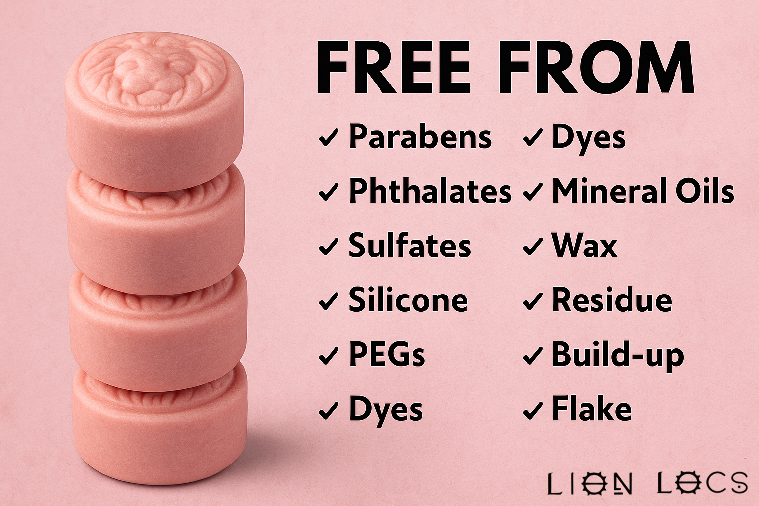 Dreadlock Shampoo Bar & Conditioner - Blush