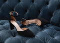 Seville Block Heel Pump — Noire