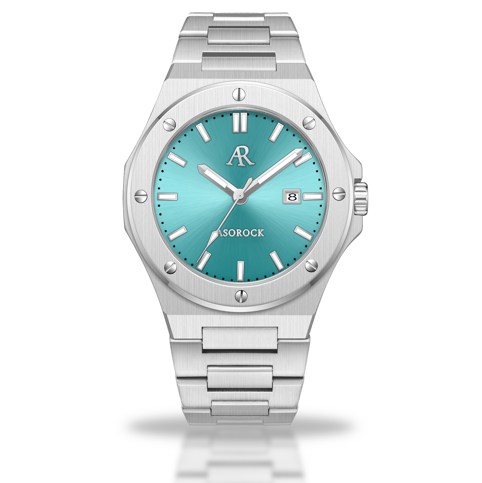 Silver/Blue turquoise dial Mansa