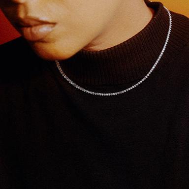 Glam Vision 13 ct. Triangular Diamond Necklace