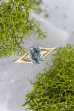 1.22ct Stella Oval Light Blue Sapphire Engagement Ring