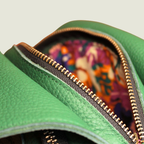 Alpha Fringe Bag – Green Leather