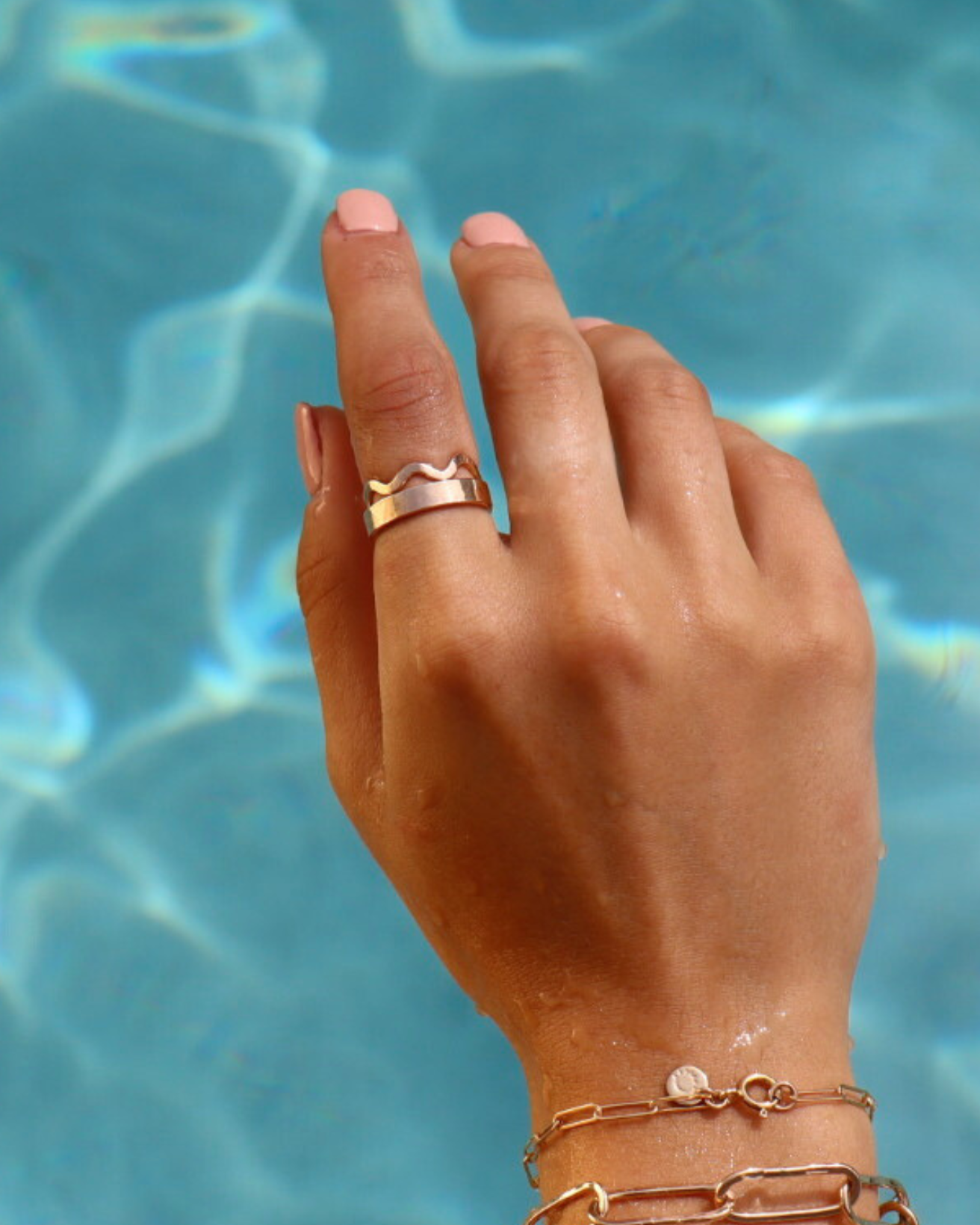 COAST// paper clip chain bracelet