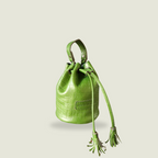 Kadiki Bag - Green Croc Metallic Leather