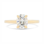 Eva Oval Moissanite Engagement Ring