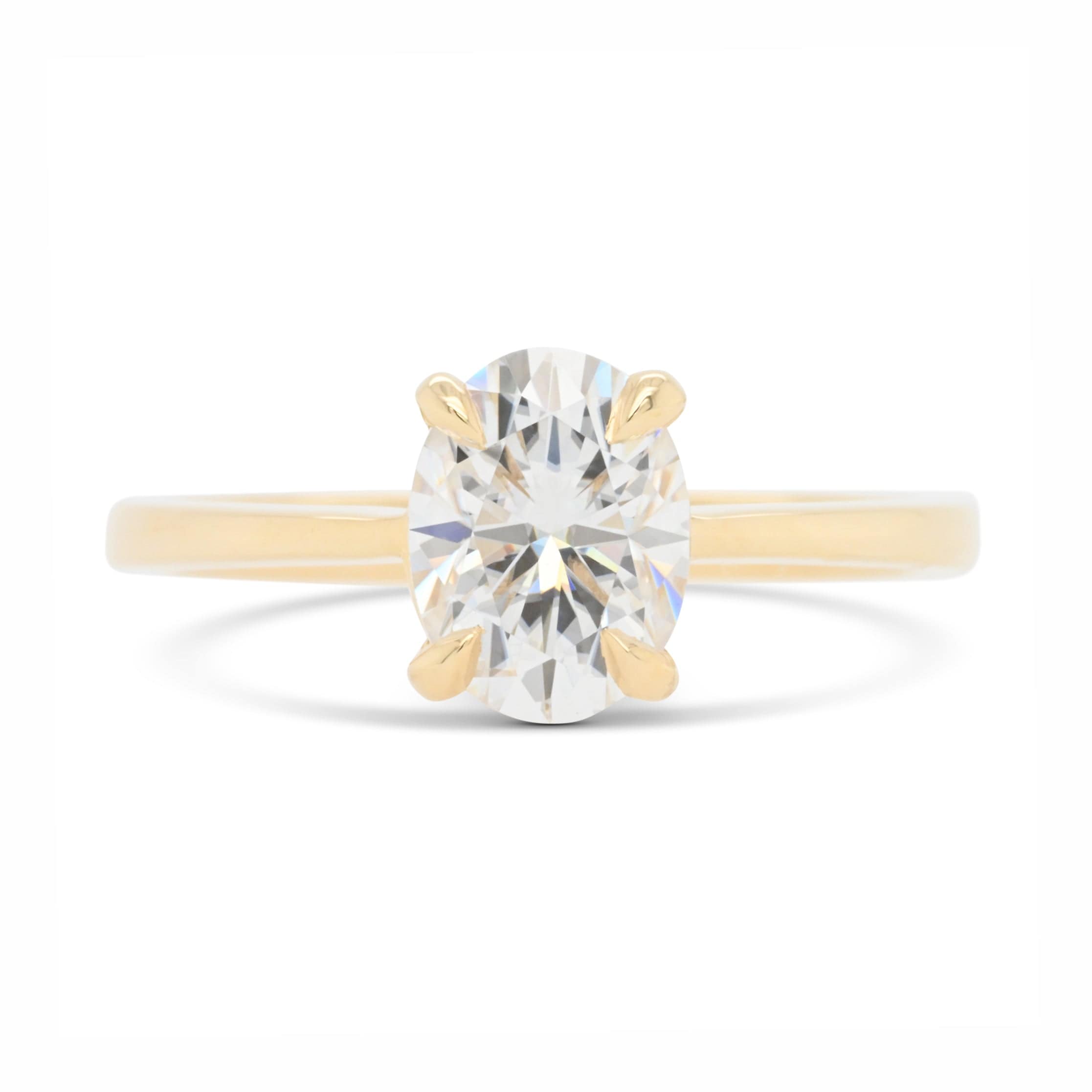 Eva Oval Moissanite Engagement Ring