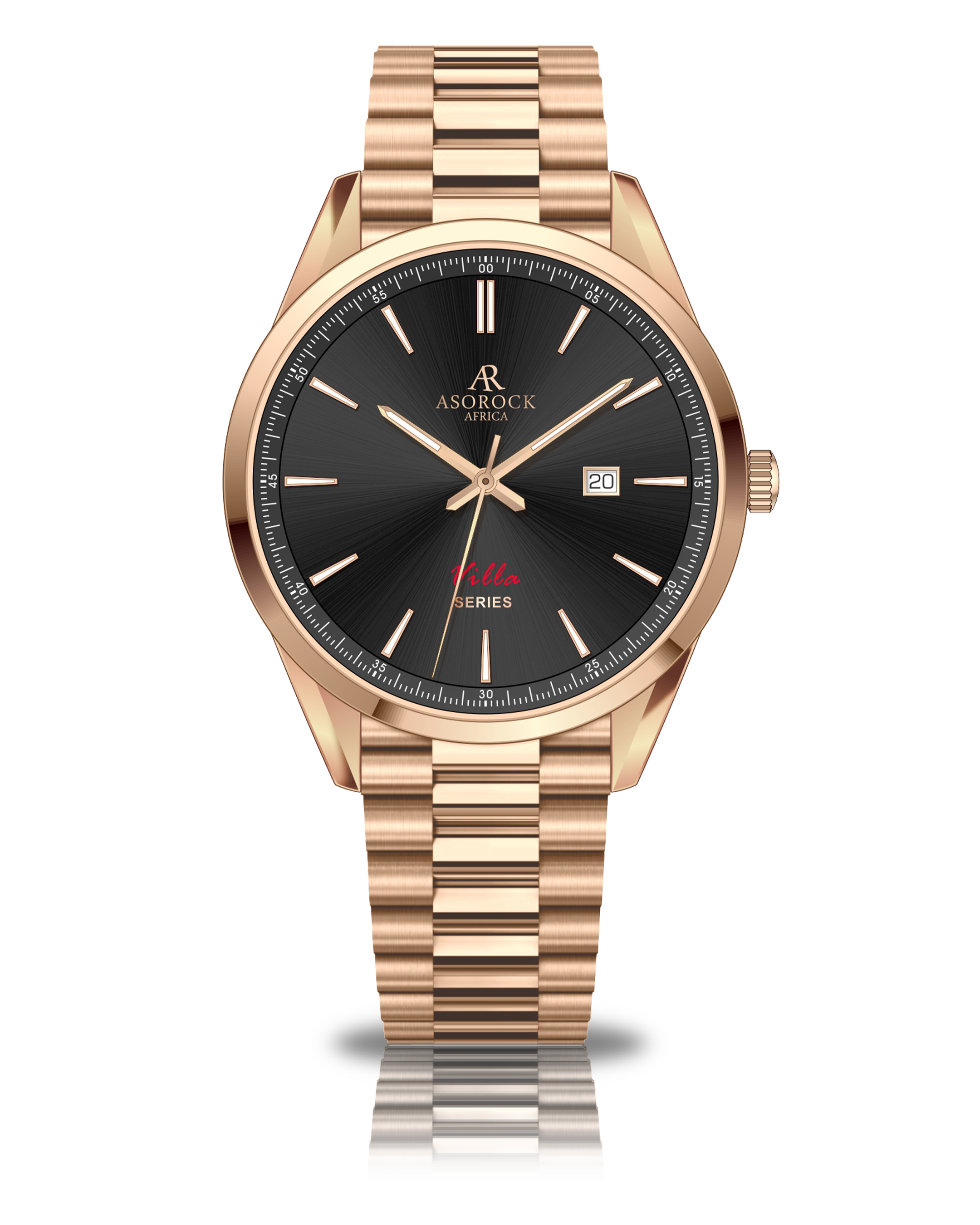 Rosegold/black villa