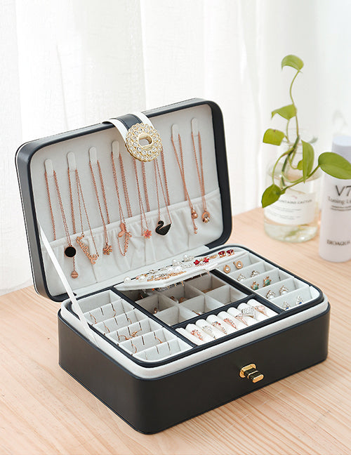 Navy Blue Jewelry Case