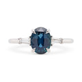 1.81ct Zara Oval Blue Sapphire & Diamond Engagement Ring