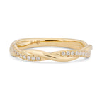 Diamond Rope Wedding Band