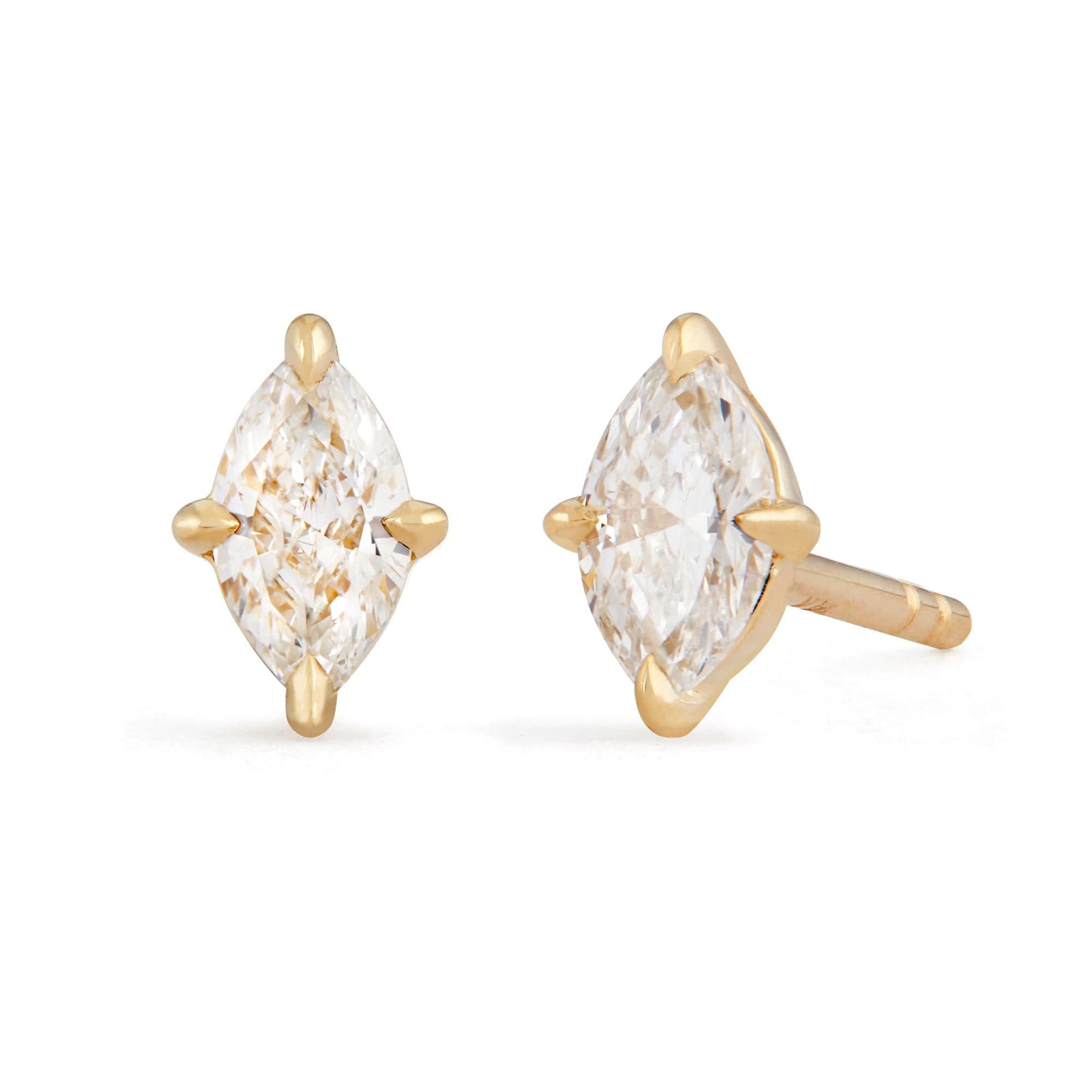 Marquise Diamond Studs (0.20tcw)