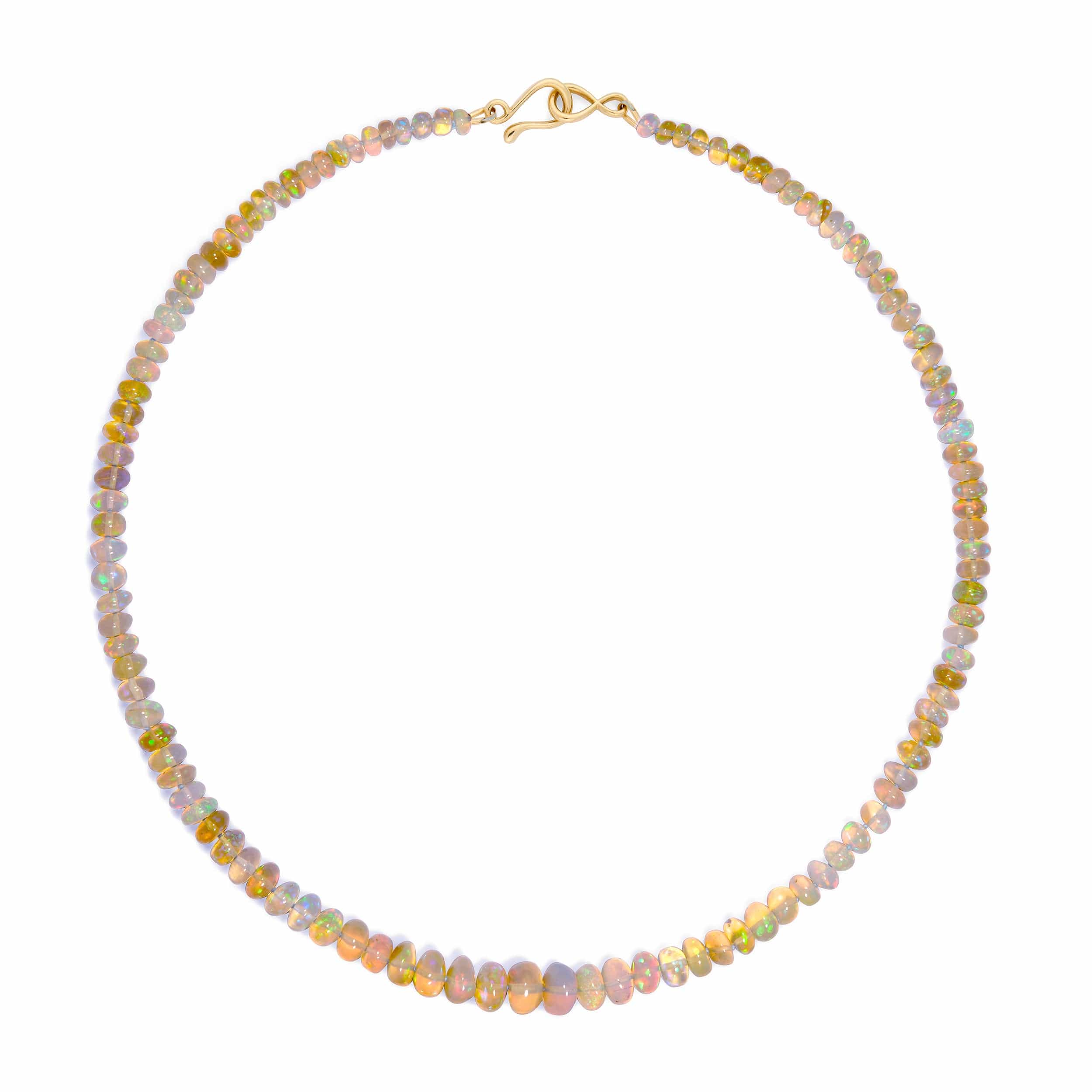 Opal Moonlight Beaded Necklace