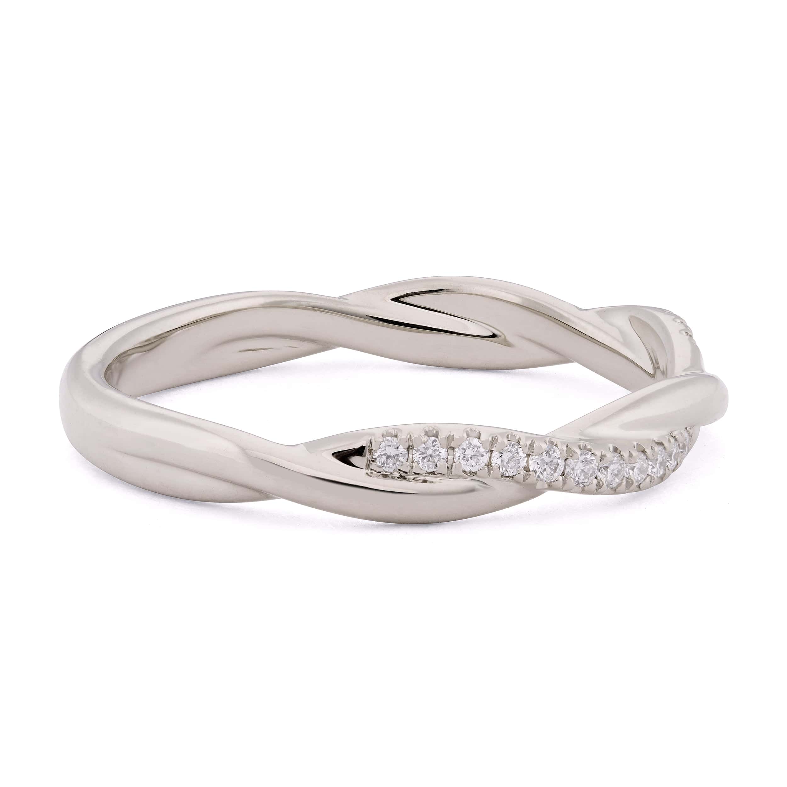 Diamond Rope Wedding Band