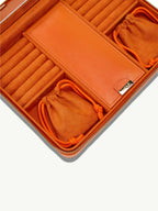 Maria Large Jewelry Zip Case, Tangerine