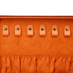 Maria Large Jewelry Zip Case, Tangerine
