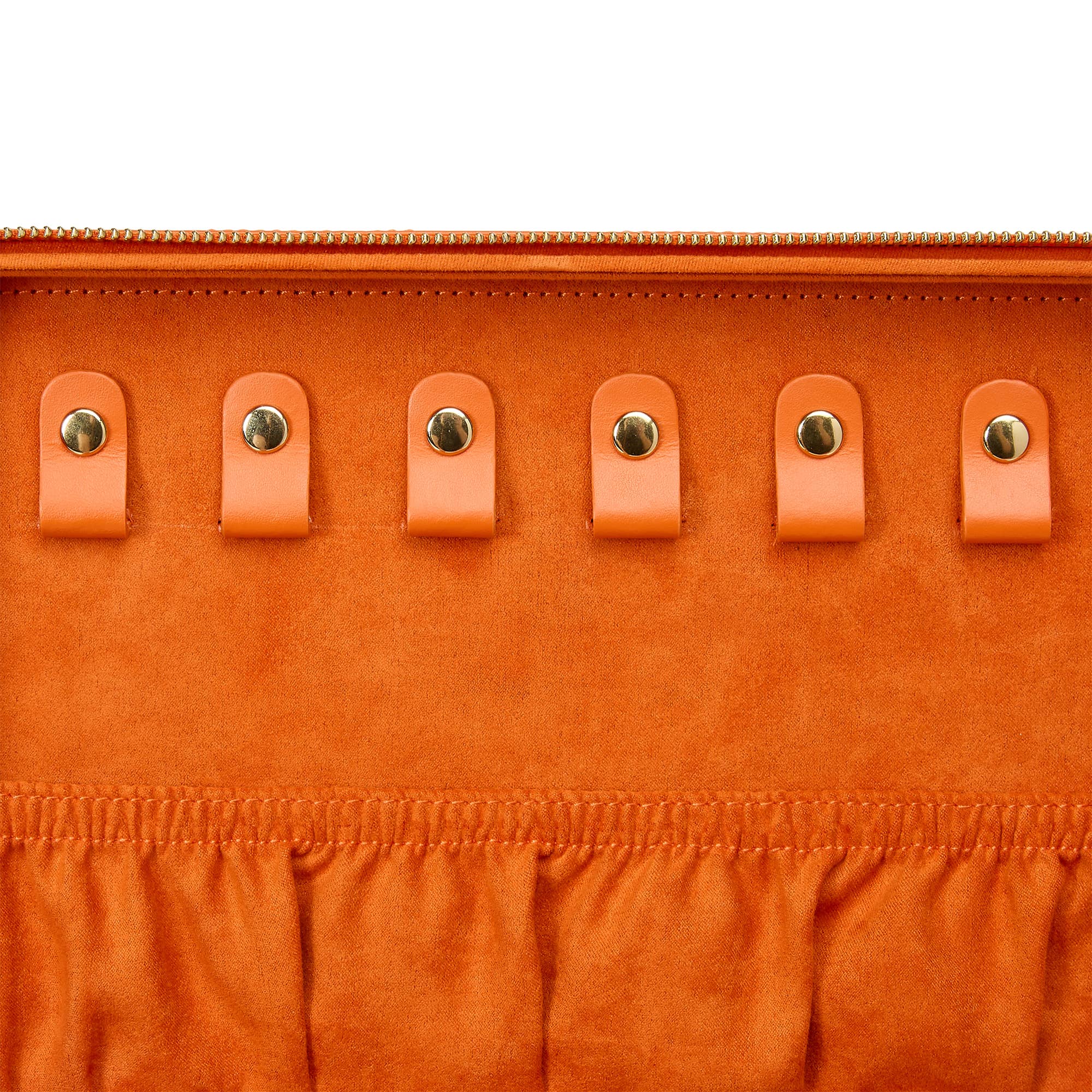 Maria Large Jewelry Zip Case, Tangerine
