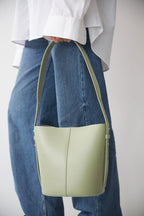 LITTLE LEO BUCKET BAG - SALVIA VITELLO