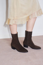 Guada Western Boot in Coffee Suede