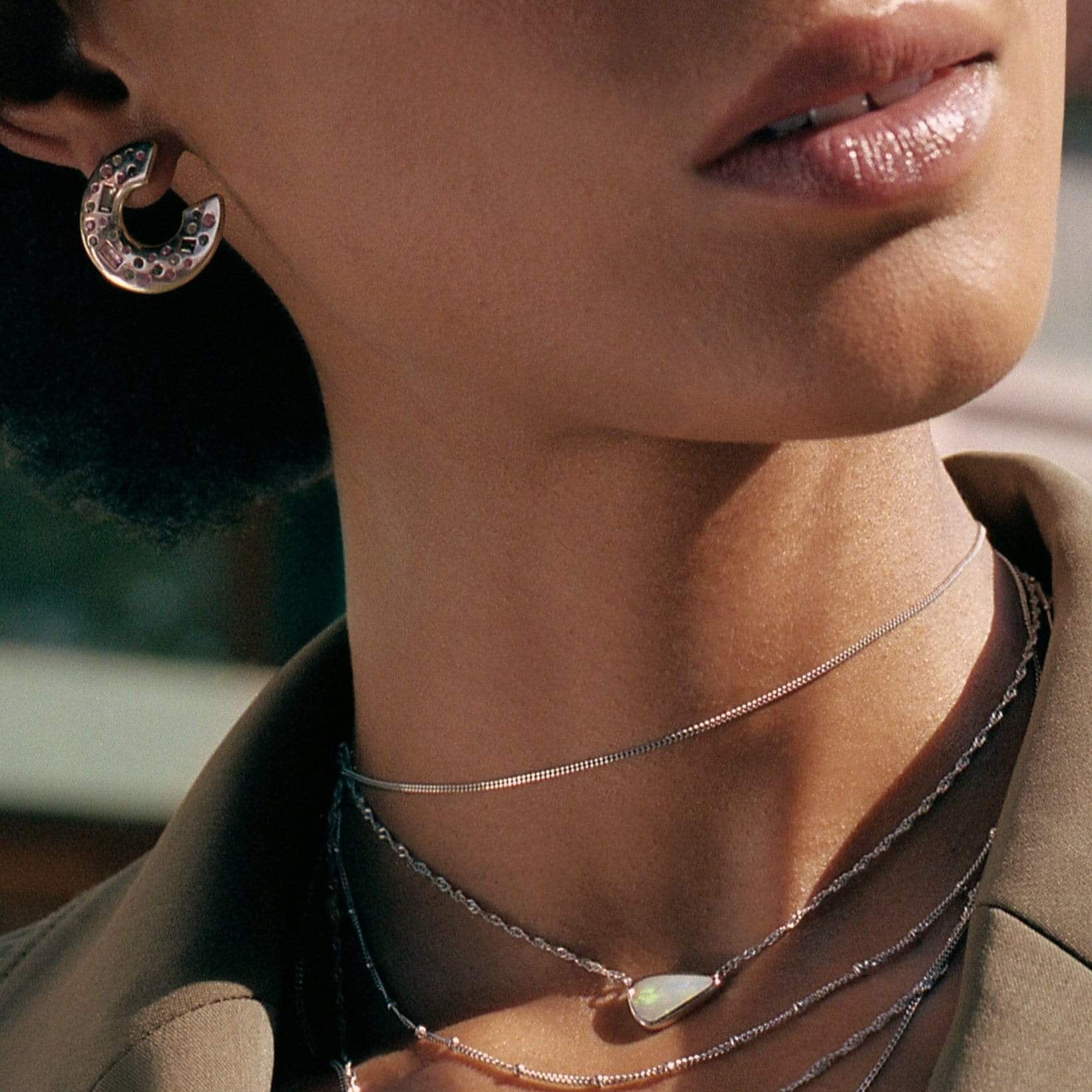 Fair Lady Small Curved Hoop Earrings - 1 Left