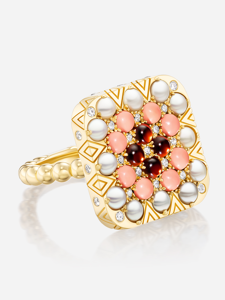 Granny Squares "Agnes" Ring