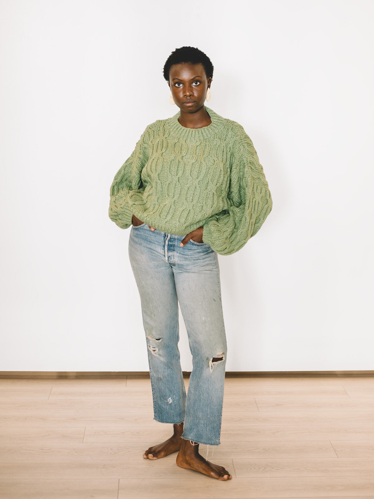 Ingrid Sweater - Moss