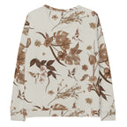 Premium Floral Sweatshirt- Stone