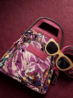 Alpha Mini Clutch - Graffiti Pink