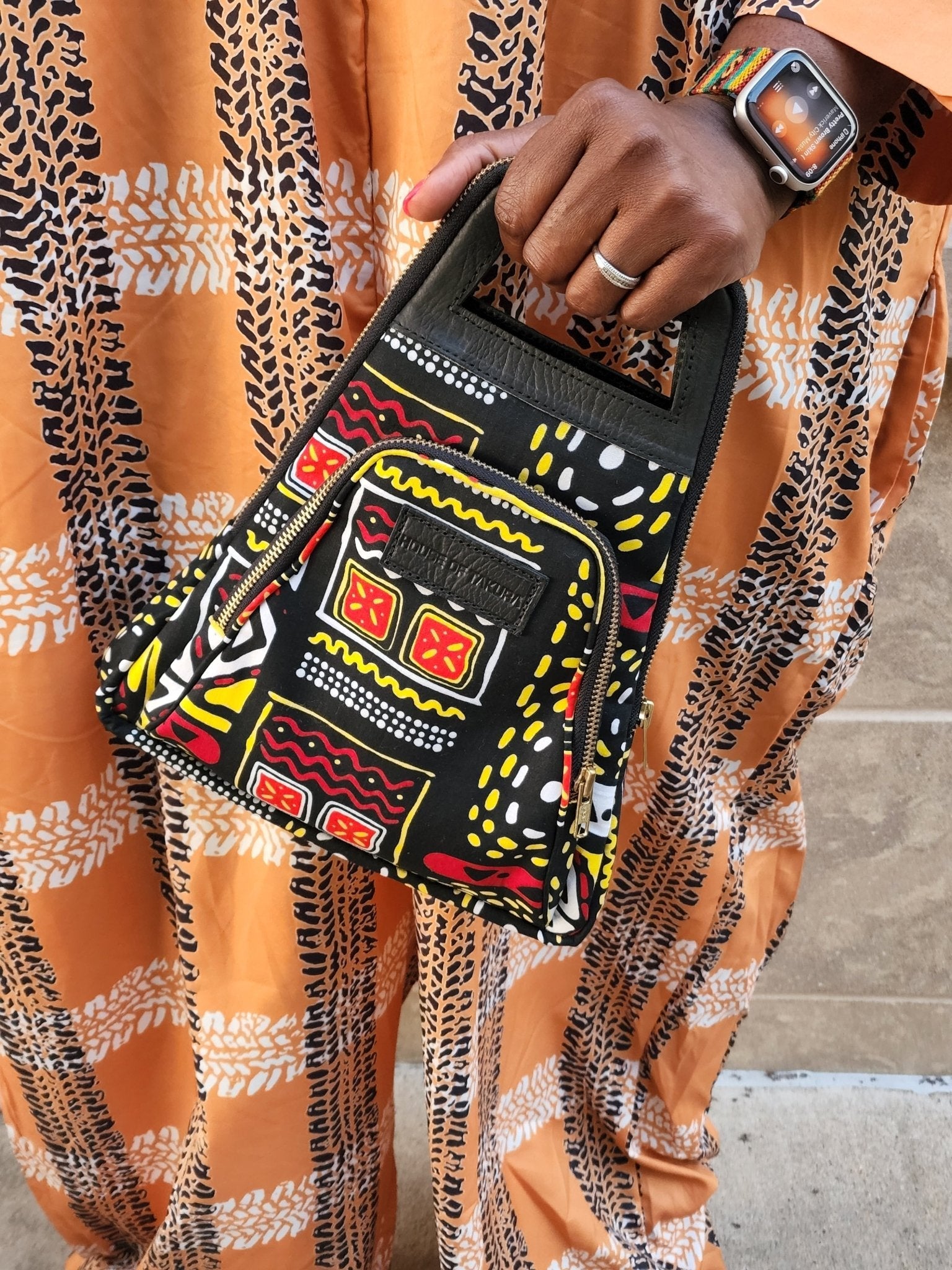 Alpha Mini Clutch - Sikasso Red