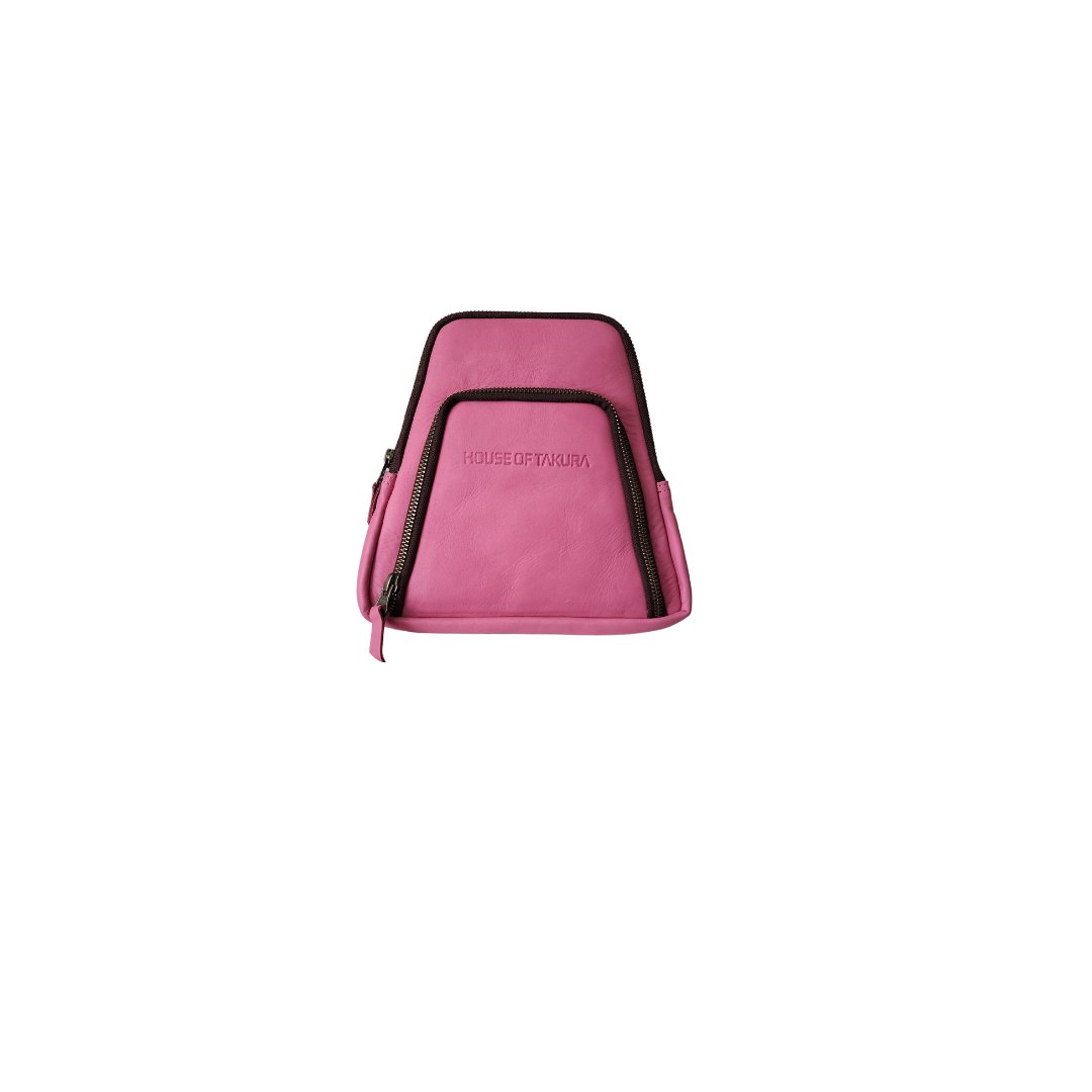 Alpha Belt/Crossbody Bag - All Leather Exterior - Pink