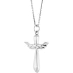 Angel Wings Cross Necklace 14k Gold