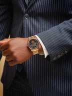 Rosegold/Black Villa Automatic Tourbillon