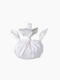 Bamboo silk baby furoshiki bridal handbag in white