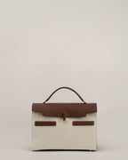 ARIA - Canvas & Cognac Leather