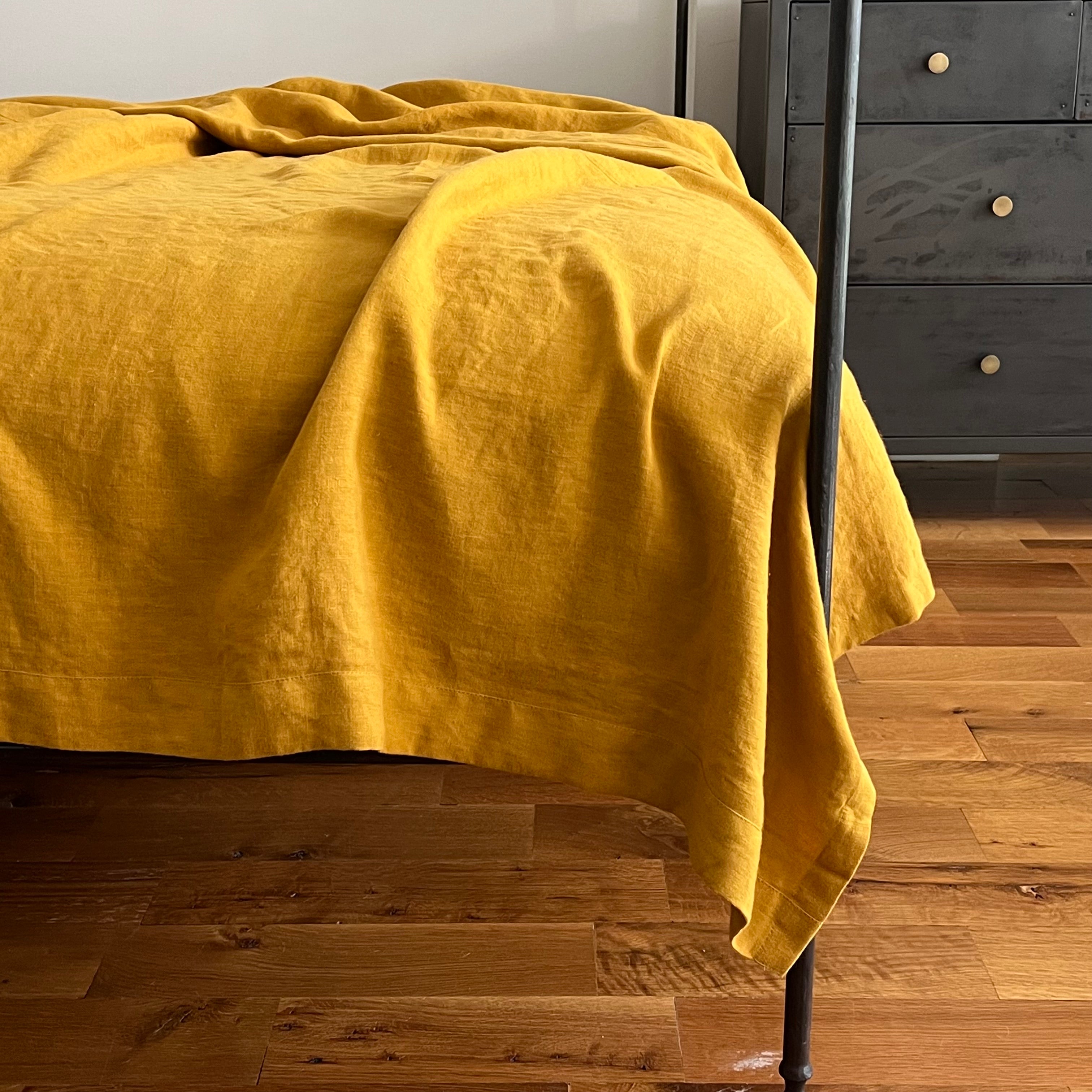 Beeswax Linen Flat Sheet