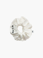 Melissa bridal scrunchie in ivory bamboo silk- Bride to be