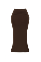 Stretch Maxi Skirt (brown)