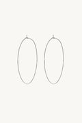 Large Silver Hoop Earrings