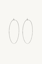 Large Silver Hoop Earrings