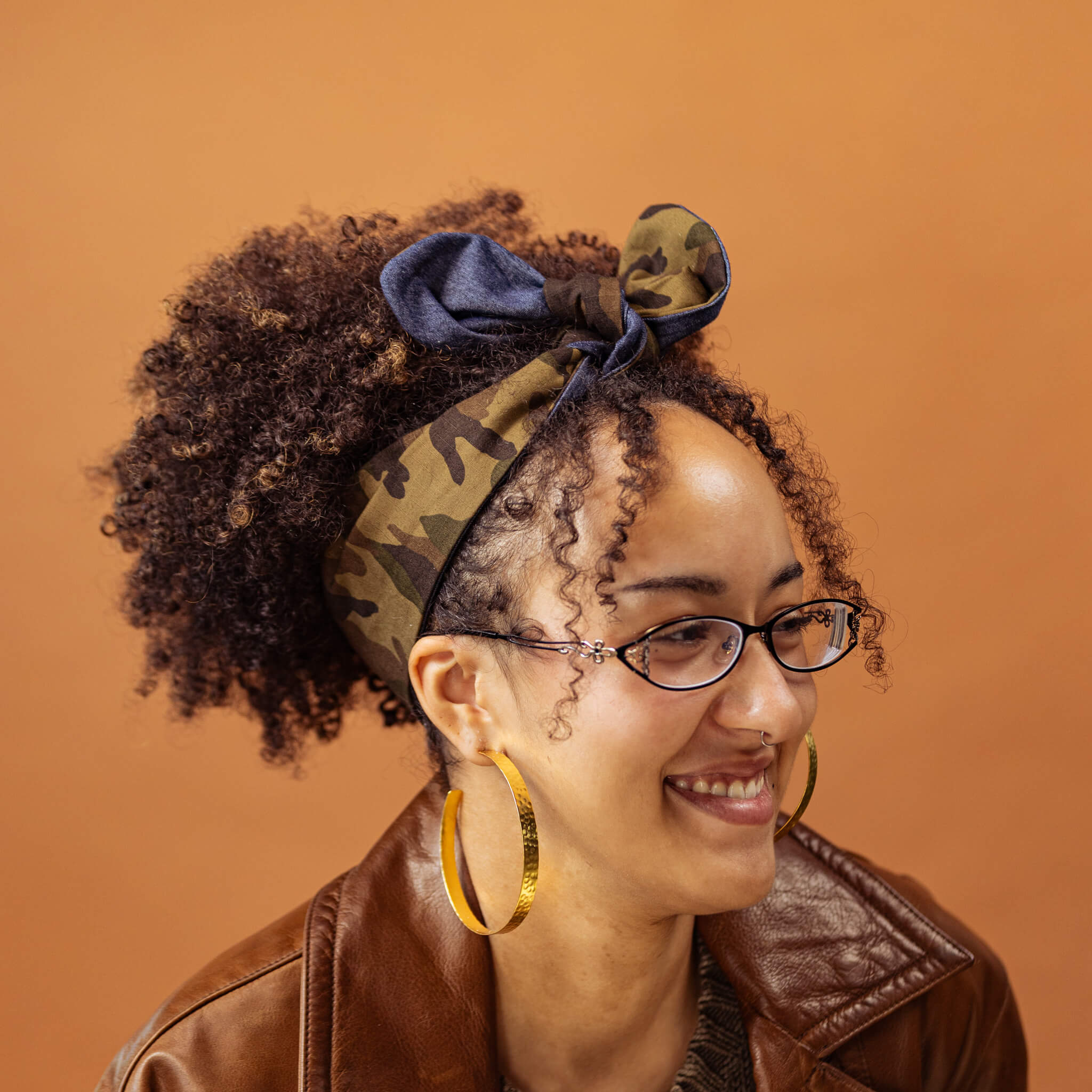 Camo Meil Large Tie Headband