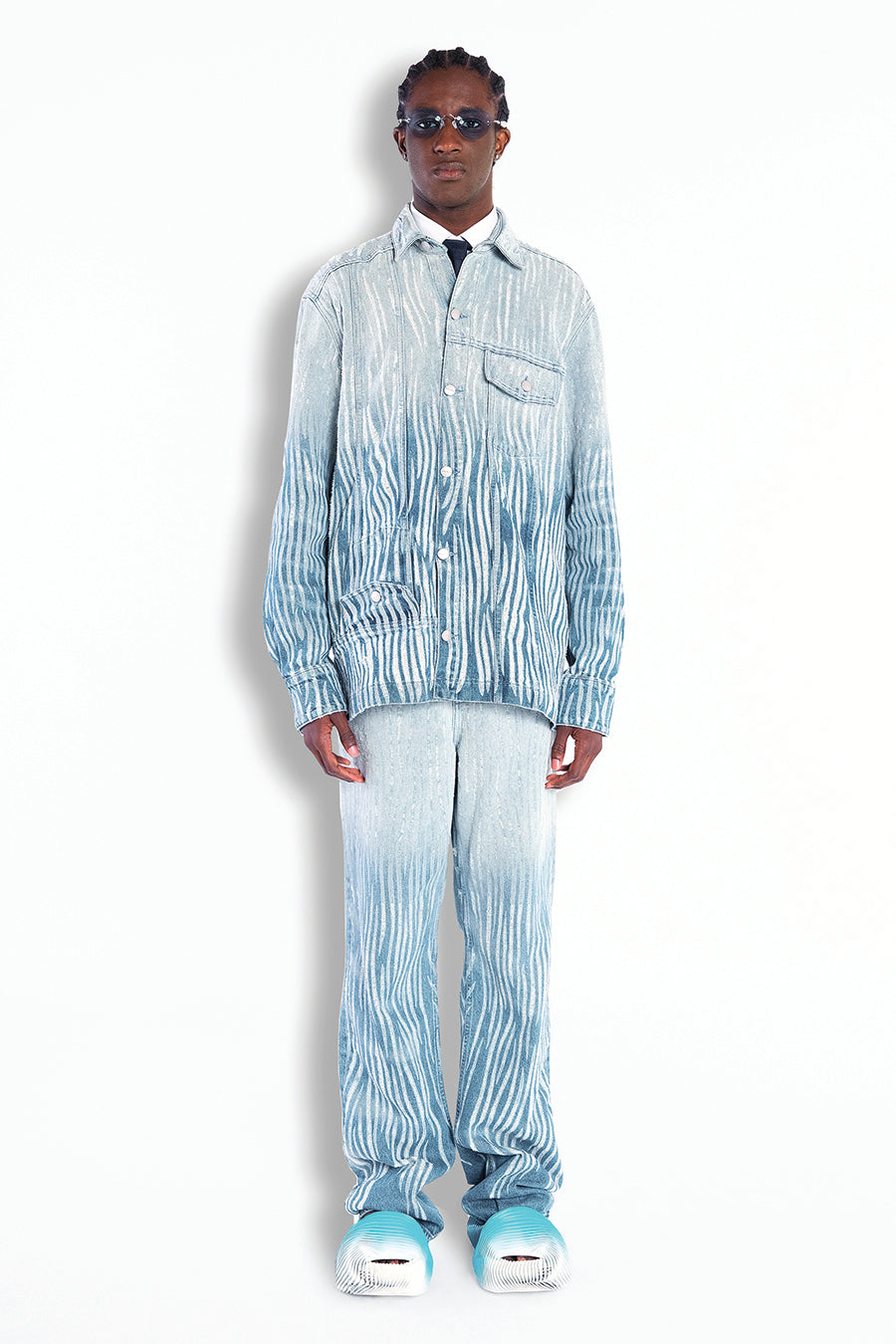 Denim Upside Down Shirt