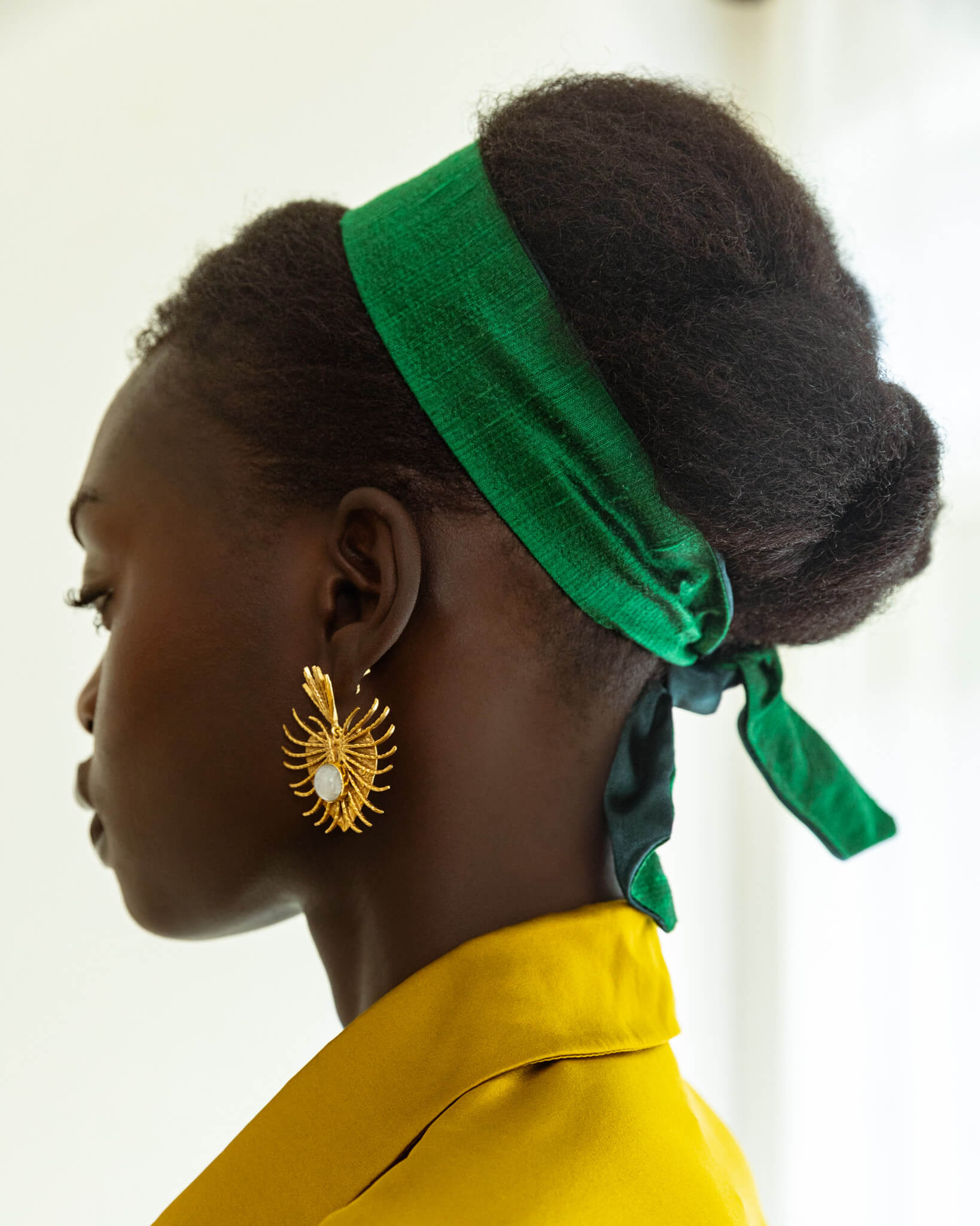 Eden Satin-lined Tie Headband